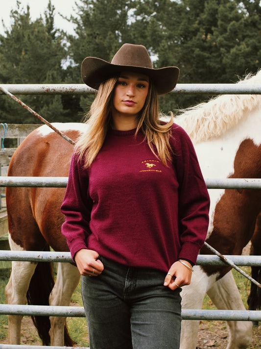 Maroon Wool Sweater