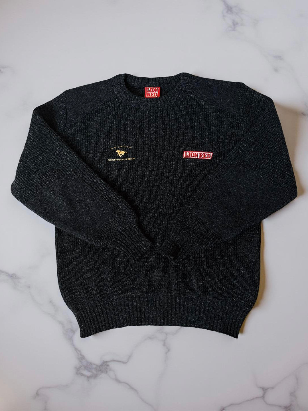 Bronson Countrywear x Lion Red Wool Sweater