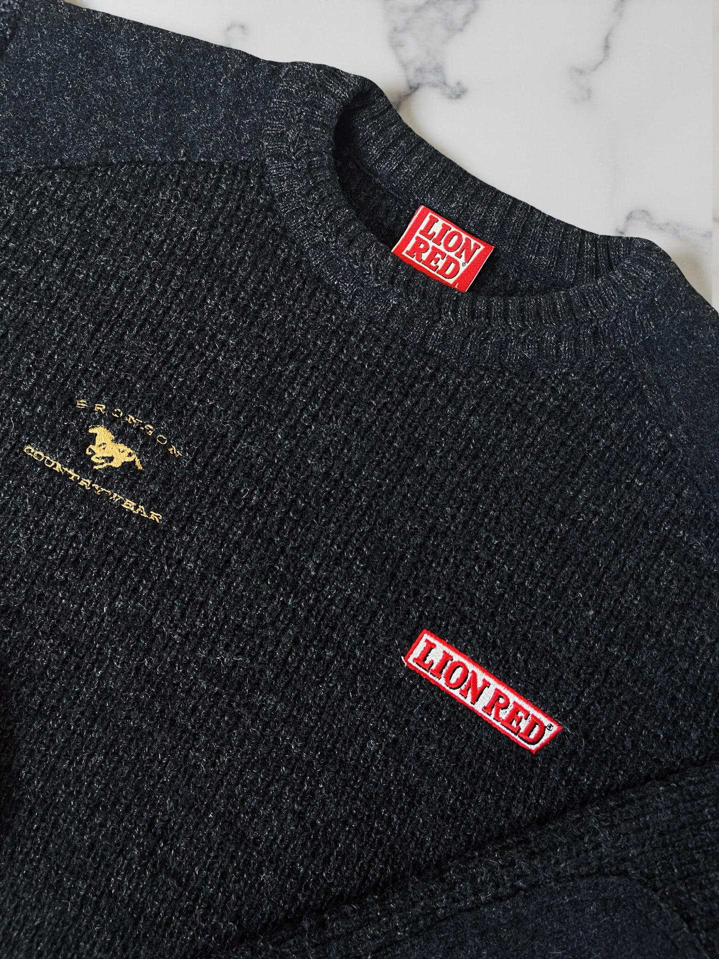 Bronson Countrywear x Lion Red Wool Sweater