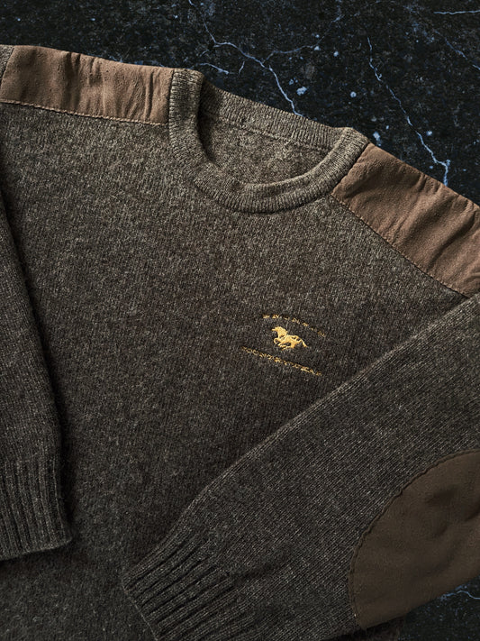 Bronson Countrywear Chocolate Wool Sweater